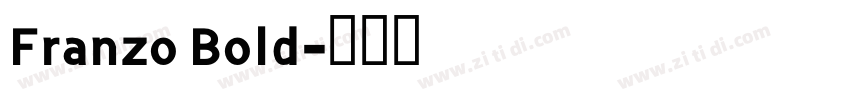 Franzo Bold字体转换